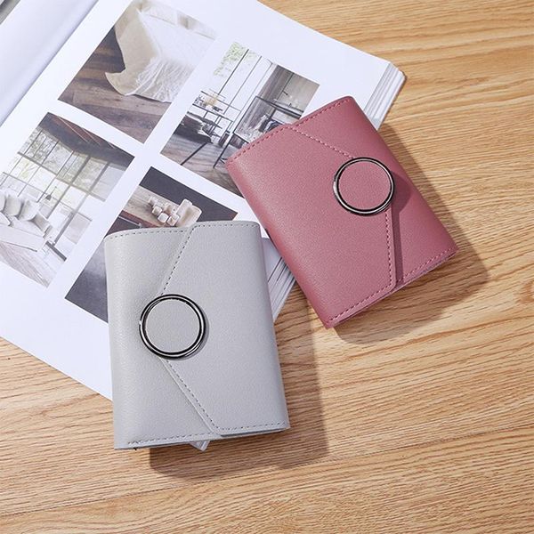 wallets fashion style women short wallet metal ring design hasp coin purse holders handbag ladies leather purses bag, Red;black
wallets fashion style women short wallet metal ring design hasp coin purse holders handbag ladies leather purses bag, Red;black