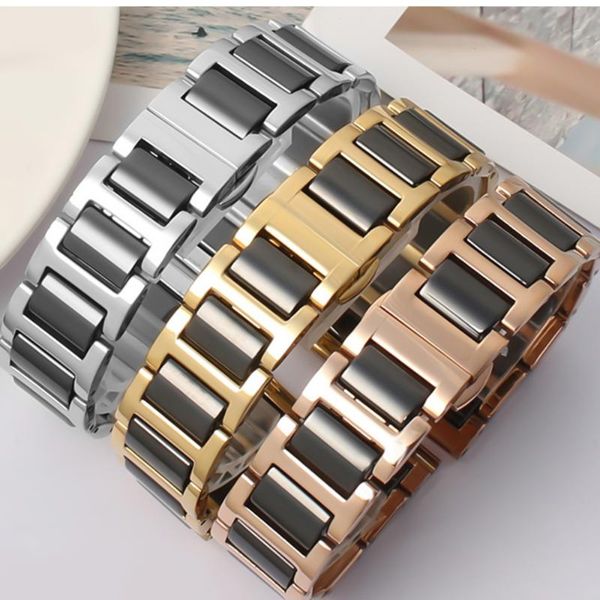 watch bands 14 16 18 20 22mm women's men's ceramic strap soft smooth fill multi-design watchband stainless steel common bracelets, Black;brown
watch bands 14 16 18 20 22mm women's men's ceramic strap soft smooth fill multi-design watchband stainless steel common bracelets, Black;brown