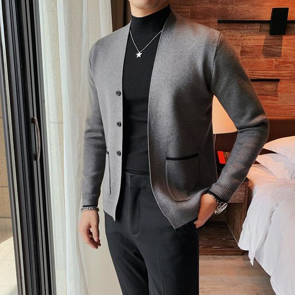 men's sweaters autumn winter fashion v neck cardigan men clothing simple slim fit casual knitted sweater business pull homme 2co, White;black
men's sweaters autumn winter fashion v neck cardigan men clothing simple slim fit casual knitted sweater business pull homme 2co, White;black