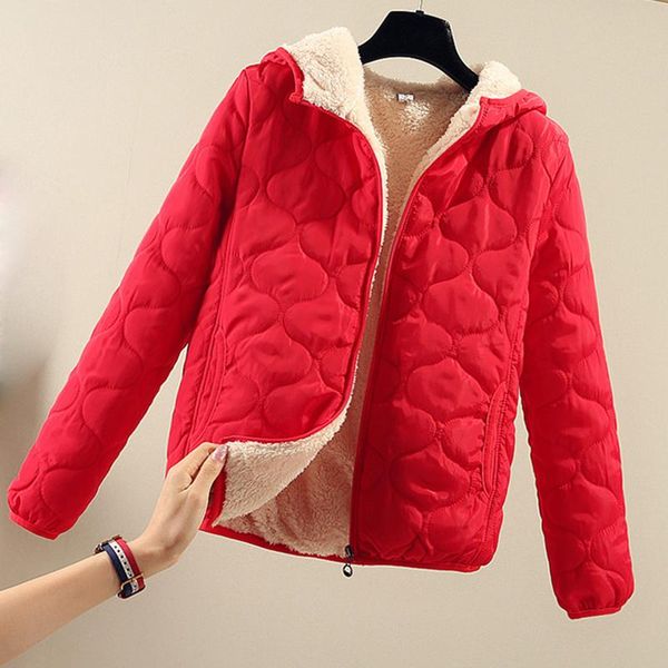 women's trench coats 2021 cotton coat female lamb fur winter large size 3xl hooded short jacket thick warm clothing, Tan;black
women's trench coats 2021 cotton coat female lamb fur winter large size 3xl hooded short jacket thick warm clothing, Tan;black