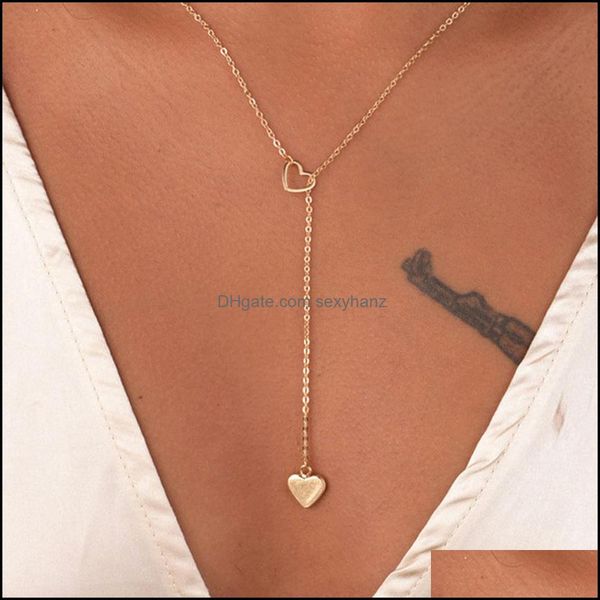 pendant necklaces & pendants jewelry fashion trendy copper heart chain link necklace gift for women girl drop delivery 2021 jrdm2, Silver
pendant necklaces & pendants jewelry fashion trendy copper heart chain link necklace gift for women girl drop delivery 2021 jrdm2, Silver