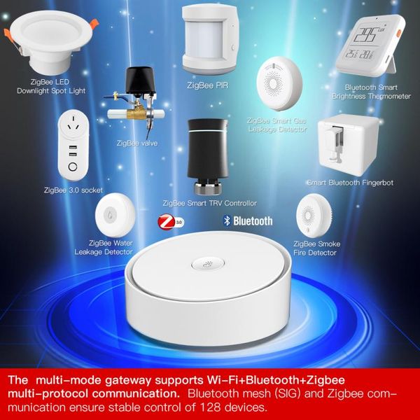 dropship tuya multi-mode gateway wifi+bluetooth+zigbee multi-protocol communication tuya/smart life app remote control smart home
dropship tuya multi-mode gateway wifi+bluetooth+zigbee multi-protocol communication tuya/smart life app remote control smart home