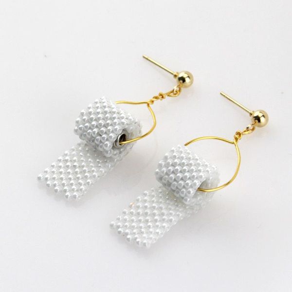 dangle & chandelier diy pearl chain toilet paper earrings creative wc funny tassel for women girls geometric handmade jewelry party gift, Silver
dangle & chandelier diy pearl chain toilet paper earrings creative wc funny tassel for women girls geometric handmade jewelry party gift, Silver