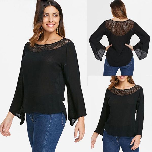 brand women's ladies summer loose black long sleeve shirt casual blouse fashion clothes plus size blouses & shirts, White
brand women's ladies summer loose black long sleeve shirt casual blouse fashion clothes plus size blouses & shirts, White