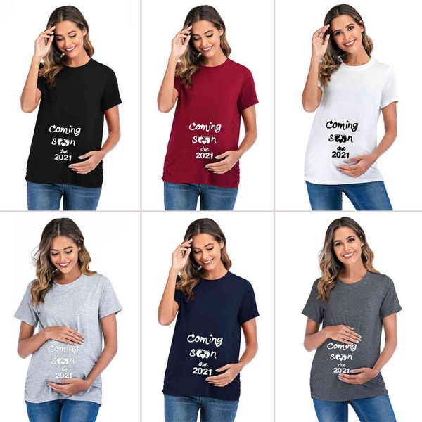 maternity pajamas 6161# coming soon printed maternity tees summer casual loose belly t-shirt clothes for pregnant women pregnancy t shirt to, White
maternity pajamas 6161# coming soon printed maternity tees summer casual loose belly t-shirt clothes for pregnant women pregnancy t shirt to, White