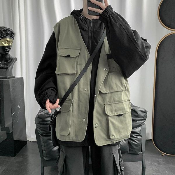 men's jackets fake two-piece korean casual fashion loose hooded streetwear retro motorcycle, Black;brown
men's jackets fake two-piece korean casual fashion loose hooded streetwear retro motorcycle, Black;brown