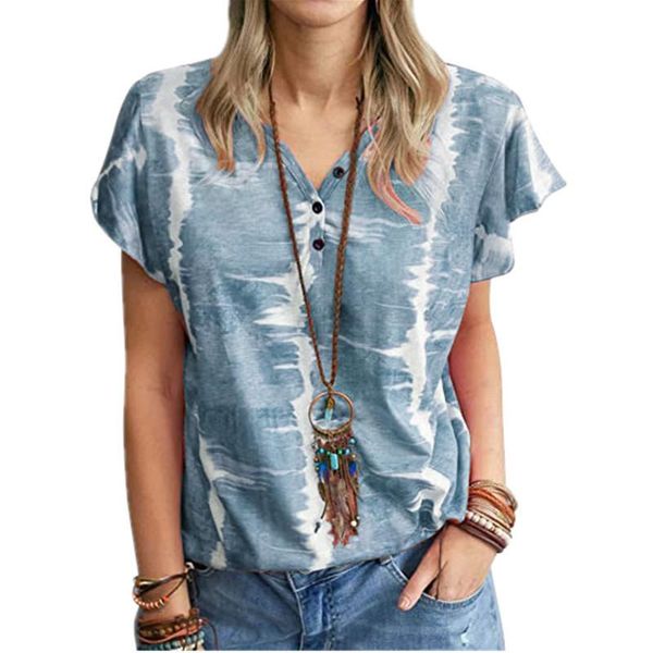 women's t-shirt plus size s-5xl summer women t shirt ruffle short sleeve patchwork print button streetwear casual v-neck pullover lady, White
women's t-shirt plus size s-5xl summer women t shirt ruffle short sleeve patchwork print button streetwear casual v-neck pullover lady, White