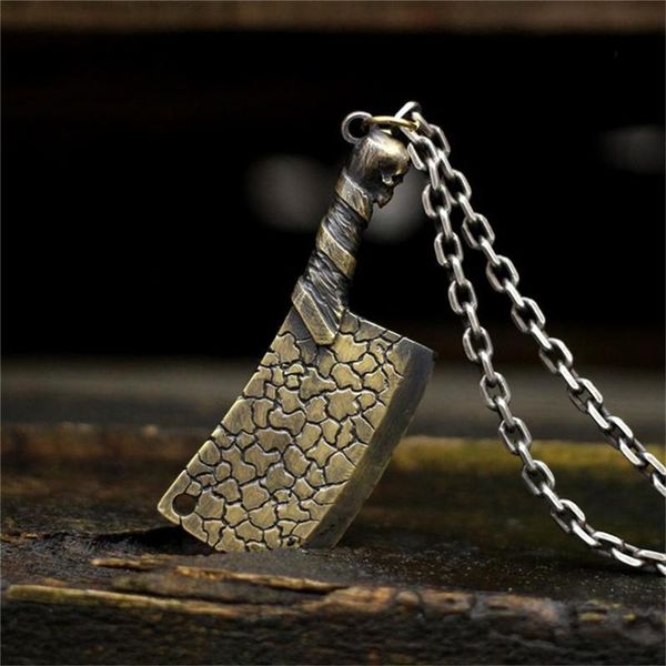 pendant necklaces antique bronze/silver color viking necklace men retro cool knife boy charms meat cleaver handmade jewelry gift wholesale
pendant necklaces antique bronze/silver color viking necklace men retro cool knife boy charms meat cleaver handmade jewelry gift wholesale