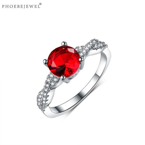 cluster rings phoebejewel vintage red round cz for women simple style engagement wedding love ladys finger jewelry accessories gifts, Golden;silver
cluster rings phoebejewel vintage red round cz for women simple style engagement wedding love ladys finger jewelry accessories gifts, Golden;silver