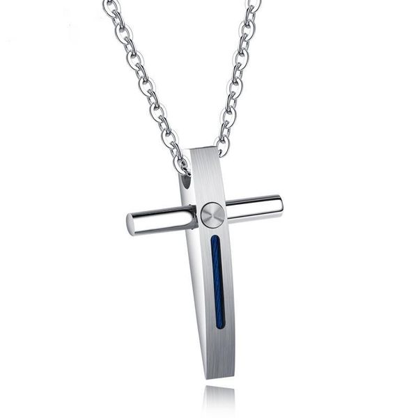 pendant necklaces simple fashionable titanium steel cross necklace men's stainless jewelry punk hip hop boy party gift, Silver
pendant necklaces simple fashionable titanium steel cross necklace men's stainless jewelry punk hip hop boy party gift, Silver