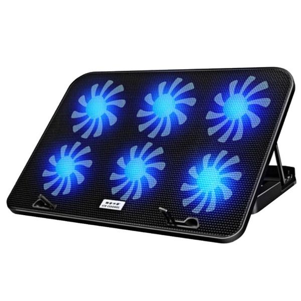 lapcooling pads six fans 13 14 15" 15.6 inch pad 2 usb port cooler stand for quiet fan adjustable height
lapcooling pads six fans 13 14 15" 15.6 inch pad 2 usb port cooler stand for quiet fan adjustable height