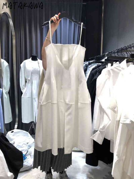 matakawa spaghetti strap dresses women korea fashion robe femme solid sling dress slim waist zipper slit vestido feminino 210513, Black;gray
matakawa spaghetti strap dresses women korea fashion robe femme solid sling dress slim waist zipper slit vestido feminino 210513, Black;gray