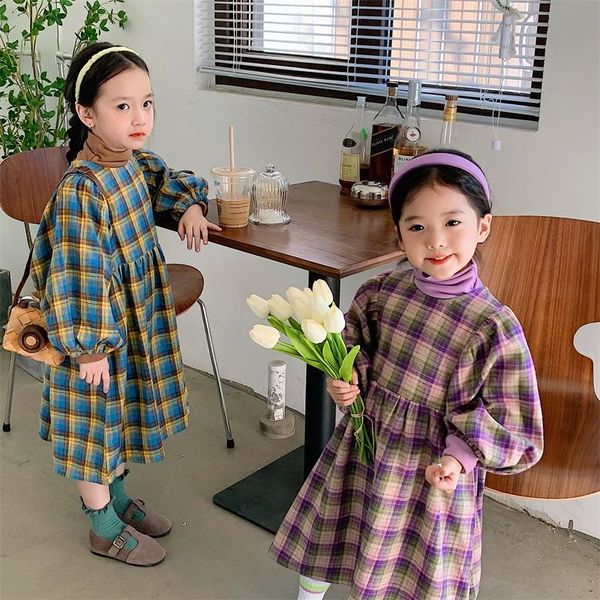 girl's dresses 2021 girls plaid dress cotton full sleeve autumn fashion kids clothes 2-8 years, Red;yellow
girl's dresses 2021 girls plaid dress cotton full sleeve autumn fashion kids clothes 2-8 years, Red;yellow