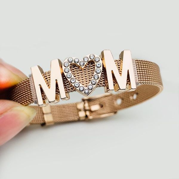 fashion jewelry stainless steel mesh bracelet mom multicolor titanium strap mother's day gift bangle, Black
fashion jewelry stainless steel mesh bracelet mom multicolor titanium strap mother's day gift bangle, Black