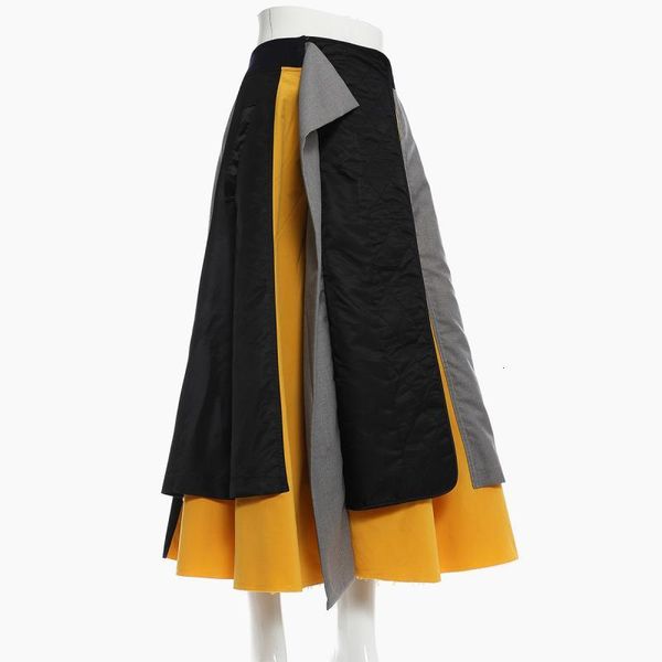 skirts runway color matching long skirt elastic waisted loose asymmetrical chic patchwork irregular autumn clothes 6hhj, Black
skirts runway color matching long skirt elastic waisted loose asymmetrical chic patchwork irregular autumn clothes 6hhj, Black