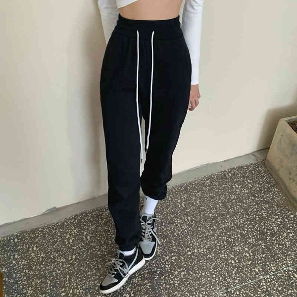 ol elastic drawstring high waist harem pants women autumn winter solid sportwear casual sweatpants loose trousers 210421, Black;white
ol elastic drawstring high waist harem pants women autumn winter solid sportwear casual sweatpants loose trousers 210421, Black;white