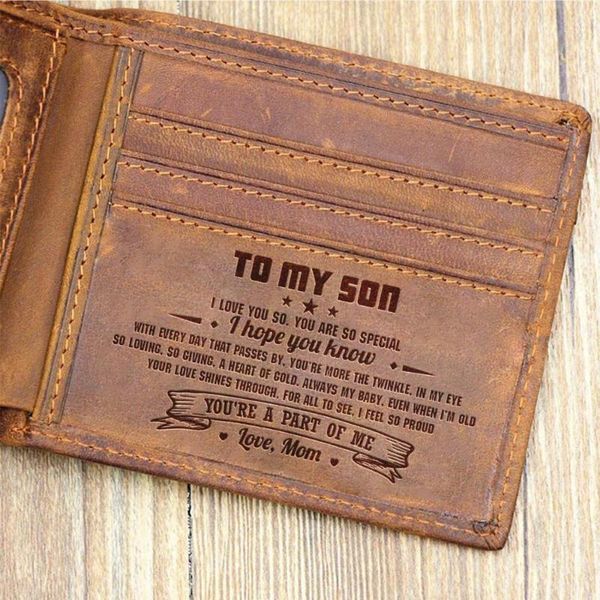 wallets ve2002 birthday christmas gift engraved wallet from mon to son purse cowhide leather, Red;black
wallets ve2002 birthday christmas gift engraved wallet from mon to son purse cowhide leather, Red;black