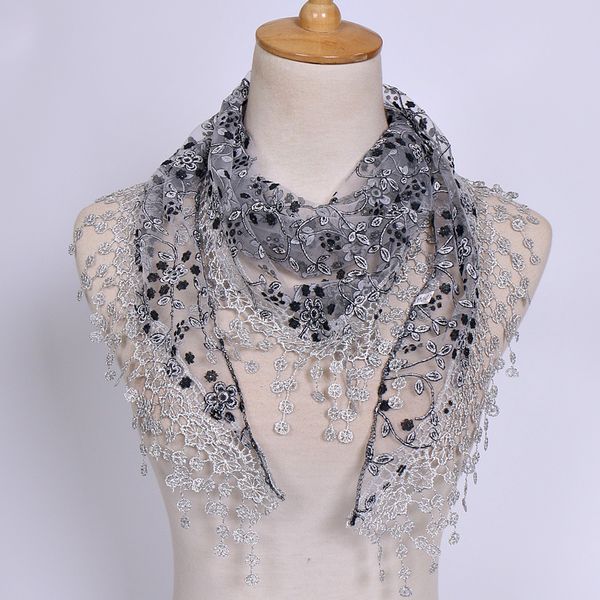 scarves korean style spring and autumn floral lace monochrome classic hollow solid color womens triangle scarf no. 4, Blue;gray
scarves korean style spring and autumn floral lace monochrome classic hollow solid color womens triangle scarf no. 4, Blue;gray