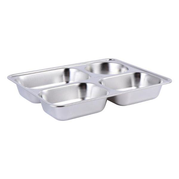 dishes & plates 1pc sub-grid plate thickened stainless steel square fruit snack
dishes & plates 1pc sub-grid plate thickened stainless steel square fruit snack