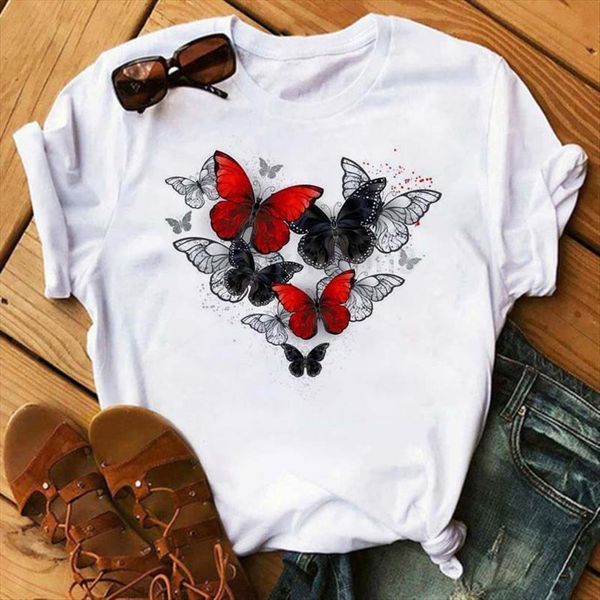 maycaur cartoon butterfly feather womens t shirt printed summer short sleeves clothes tee female graphic tshirts, White
maycaur cartoon butterfly feather womens t shirt printed summer short sleeves clothes tee female graphic tshirts, White