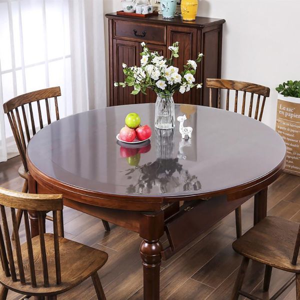 table cloth transparent round tablecloth plastic pvc soft glass dinning living room kitchen waterproof oilcloth mat home decor
table cloth transparent round tablecloth plastic pvc soft glass dinning living room kitchen waterproof oilcloth mat home decor