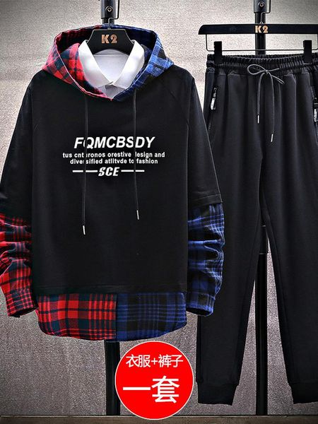 men's tracksuits men casual sets sweat suits matching spring autumn fashion trend hoodie sweatpants los hombres conjuntos clothing bc50, Gray
men's tracksuits men casual sets sweat suits matching spring autumn fashion trend hoodie sweatpants los hombres conjuntos clothing bc50, Gray