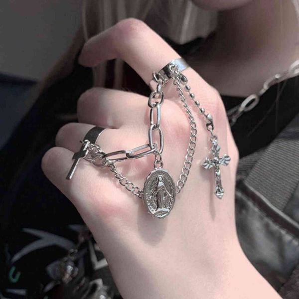 cool punk hip hop cross rings for women men multi-layers adjustable chain open exaggeration finger men ring party jewelry gift g1125, Slivery;golden
cool punk hip hop cross rings for women men multi-layers adjustable chain open exaggeration finger men ring party jewelry gift g1125, Slivery;golden