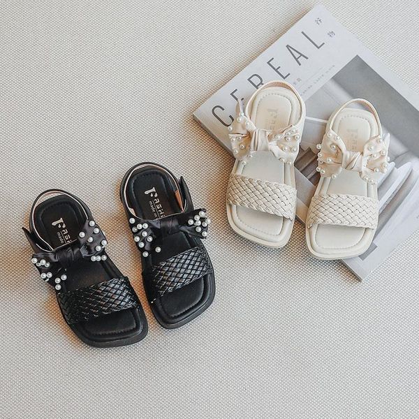 sandals summer children shoes casual kids elegant fashion girls for breathable princess, Black;red
sandals summer children shoes casual kids elegant fashion girls for breathable princess, Black;red