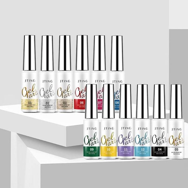 nail gel art line glue painted 12-color color polish edge painting potherapy set, Red;pink
nail gel art line glue painted 12-color color polish edge painting potherapy set, Red;pink