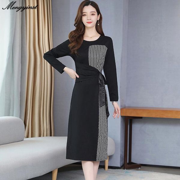 casual dresses plus size 5xl patchwork long sleeve dress women 2021 winter female fashion cotton o-neck split hem slim fit work wear, Black;gray
casual dresses plus size 5xl patchwork long sleeve dress women 2021 winter female fashion cotton o-neck split hem slim fit work wear, Black;gray