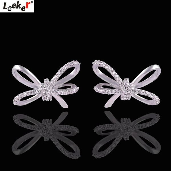 chic bowknot stud earring for women silver color super shiny zircon small earrings fashion jewelry 825 lk8, Golden;silver
chic bowknot stud earring for women silver color super shiny zircon small earrings fashion jewelry 825 lk8, Golden;silver