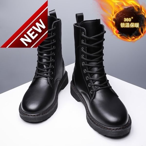 martin high autumn men's british snow motorcycle cotton shoes leather boots plush warm winter, Black
martin high autumn men's british snow motorcycle cotton shoes leather boots plush warm winter, Black