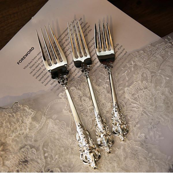 dinnerware sets 1pcs silver tableware retro fork western style plated cutlery wedding flatware set restaurant bar
dinnerware sets 1pcs silver tableware retro fork western style plated cutlery wedding flatware set restaurant bar