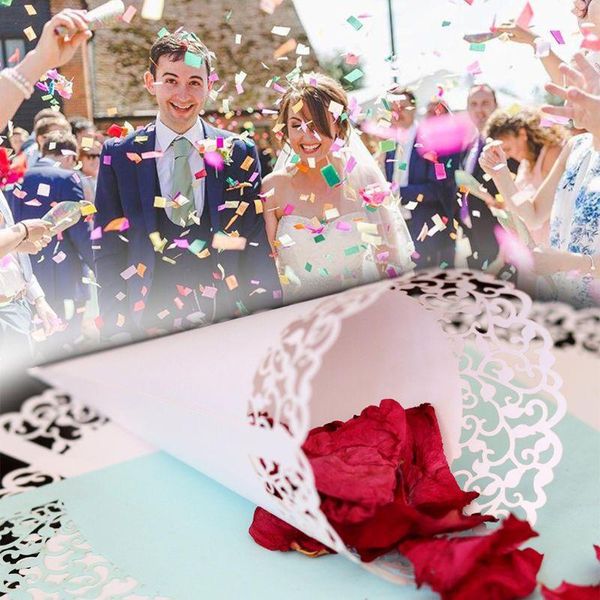 gift wrap 50pcs laser cut vine lace laying petal candy wedding party favors confetti cones paper cone decoration supplies gifts
gift wrap 50pcs laser cut vine lace laying petal candy wedding party favors confetti cones paper cone decoration supplies gifts