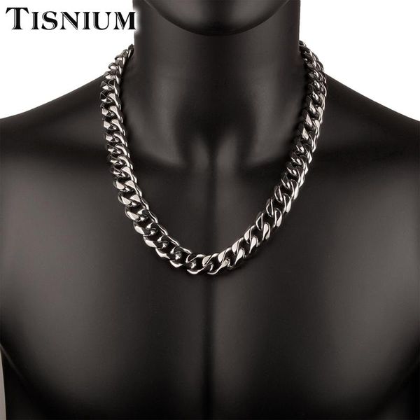 18mm man necklace silver color heavy stainless steel choker cuba miami chain gift punk hip-hop boys accessories chains
18mm man necklace silver color heavy stainless steel choker cuba miami chain gift punk hip-hop boys accessories chains