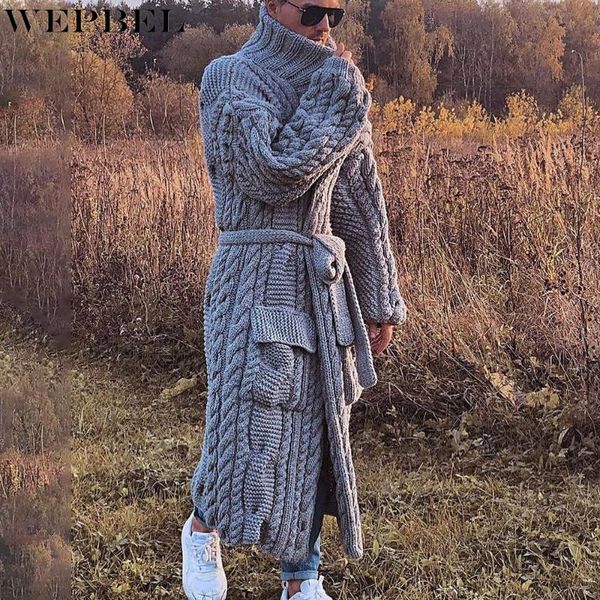 men's sweaters wepbel sweater large coat winter pocket stitching solid loose knitted cardigan lace-up turn-down collar, White;black
men's sweaters wepbel sweater large coat winter pocket stitching solid loose knitted cardigan lace-up turn-down collar, White;black