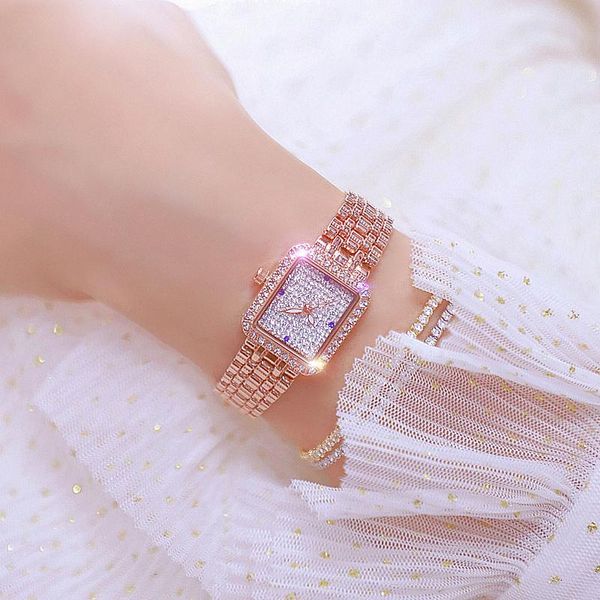 wristwatches women's bracelet watches rose gold crystal quartz square watch steel ladies diamond for women relogio feminin, Slivery;brown
wristwatches women's bracelet watches rose gold crystal quartz square watch steel ladies diamond for women relogio feminin, Slivery;brown