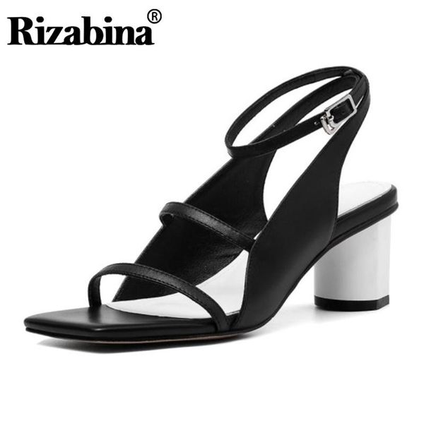 dress shoes rizabina real leather women high heel sandals fashion gladiator summer office lady footwear size 34-40, Black
dress shoes rizabina real leather women high heel sandals fashion gladiator summer office lady footwear size 34-40, Black