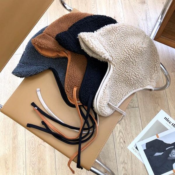 lamb wool plus velvet ear protection hat men and women winter warmth thickening outdoor flying skiing lei feng hats, Black;white
lamb wool plus velvet ear protection hat men and women winter warmth thickening outdoor flying skiing lei feng hats, Black;white