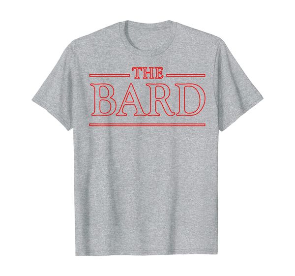 the bard class tablerpg t-shirt party member, White;black