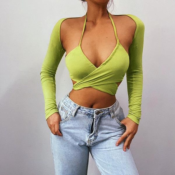 women's tanks & camis hollow coat two ways to wear solid color lace-up ladies halter summer sling maiden vest cross twisted sleeve two-, White
women's tanks & camis hollow coat two ways to wear solid color lace-up ladies halter summer sling maiden vest cross twisted sleeve two-, White