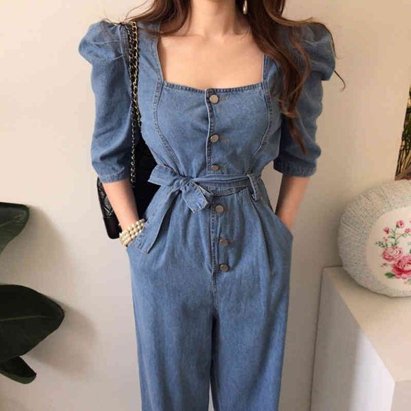 women's two piece pants fancy jeans overalls, summer jeans, with puffy sleeves, square turtlenecks, casual g94d, White
women's two piece pants fancy jeans overalls, summer jeans, with puffy sleeves, square turtlenecks, casual g94d, White