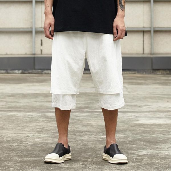 men's pants s-3xl 2021 summer clothing fashion loose fake two piece shorts straight tube mid waist casual beach capris, Black
men's pants s-3xl 2021 summer clothing fashion loose fake two piece shorts straight tube mid waist casual beach capris, Black