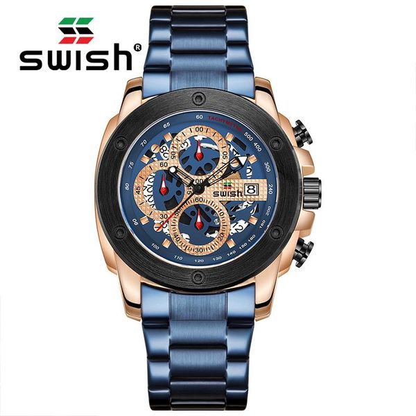 wristwatches swish blue quartz watch 2021 men casual waterproof sports chronograph watches stainless steel luminous military wristwatch uhre, Slivery;brown
wristwatches swish blue quartz watch 2021 men casual waterproof sports chronograph watches stainless steel luminous military wristwatch uhre, Slivery;brown