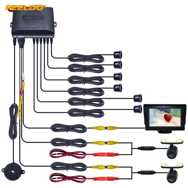 car rear view cameras& parking sensors feeldo 1set 4.3" lcd monitor 6-sensor sensor 2pcs mini ccd camera dual visual rearview video sys
car rear view cameras& parking sensors feeldo 1set 4.3" lcd monitor 6-sensor sensor 2pcs mini ccd camera dual visual rearview video sys