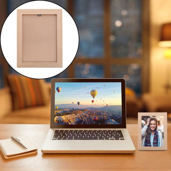 frames 1pc simple po frame wooden picture creative holder deskdecor