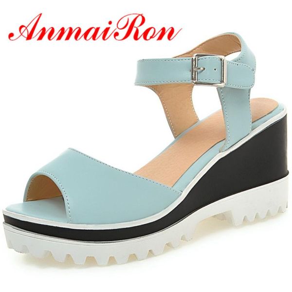 dress shoes women fashion sandals 3 colors blue wedges ankle strap high heel platform for size 34-43, Black
dress shoes women fashion sandals 3 colors blue wedges ankle strap high heel platform for size 34-43, Black