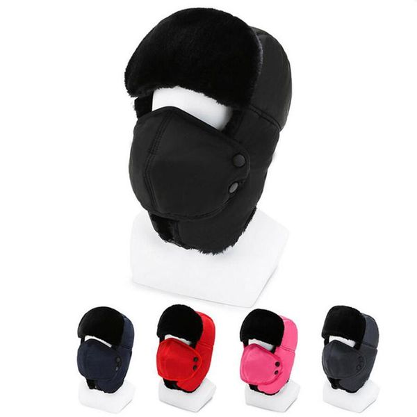 berets winter cold thickening plus velvet leifeng hat mask nose protection hats men women ear warm cotton, Blue;gray
berets winter cold thickening plus velvet leifeng hat mask nose protection hats men women ear warm cotton, Blue;gray