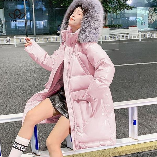 women's down & parkas 2021 winter real natural fur hooded patent leather long jacket women 90% white duck waterproof coat warm outwear, Black
women's down & parkas 2021 winter real natural fur hooded patent leather long jacket women 90% white duck waterproof coat warm outwear, Black