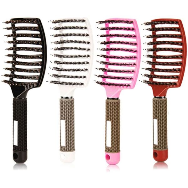 hair brushes 4 color women scalp massage comb bristle nylon hairbrush wet curly detangle brush for salon hairdressing styling tools, Silver
hair brushes 4 color women scalp massage comb bristle nylon hairbrush wet curly detangle brush for salon hairdressing styling tools, Silver